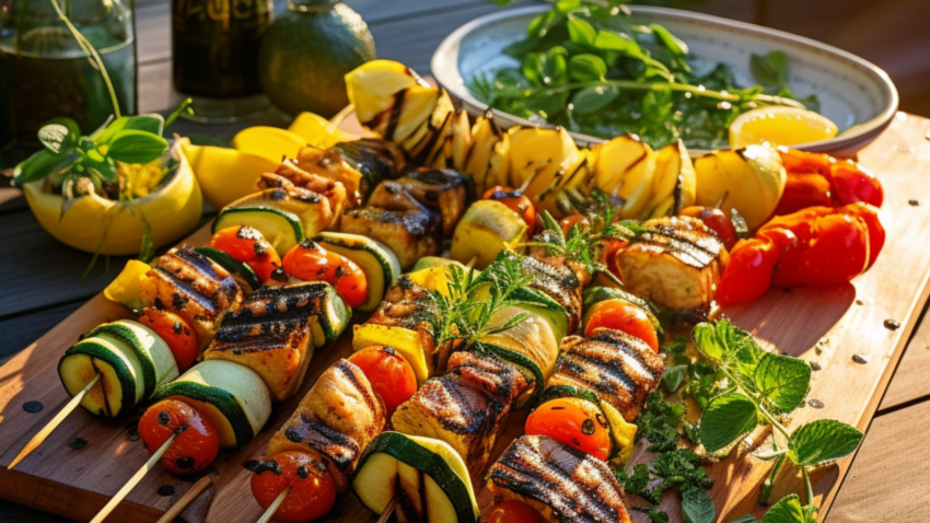 Swordfish kebab