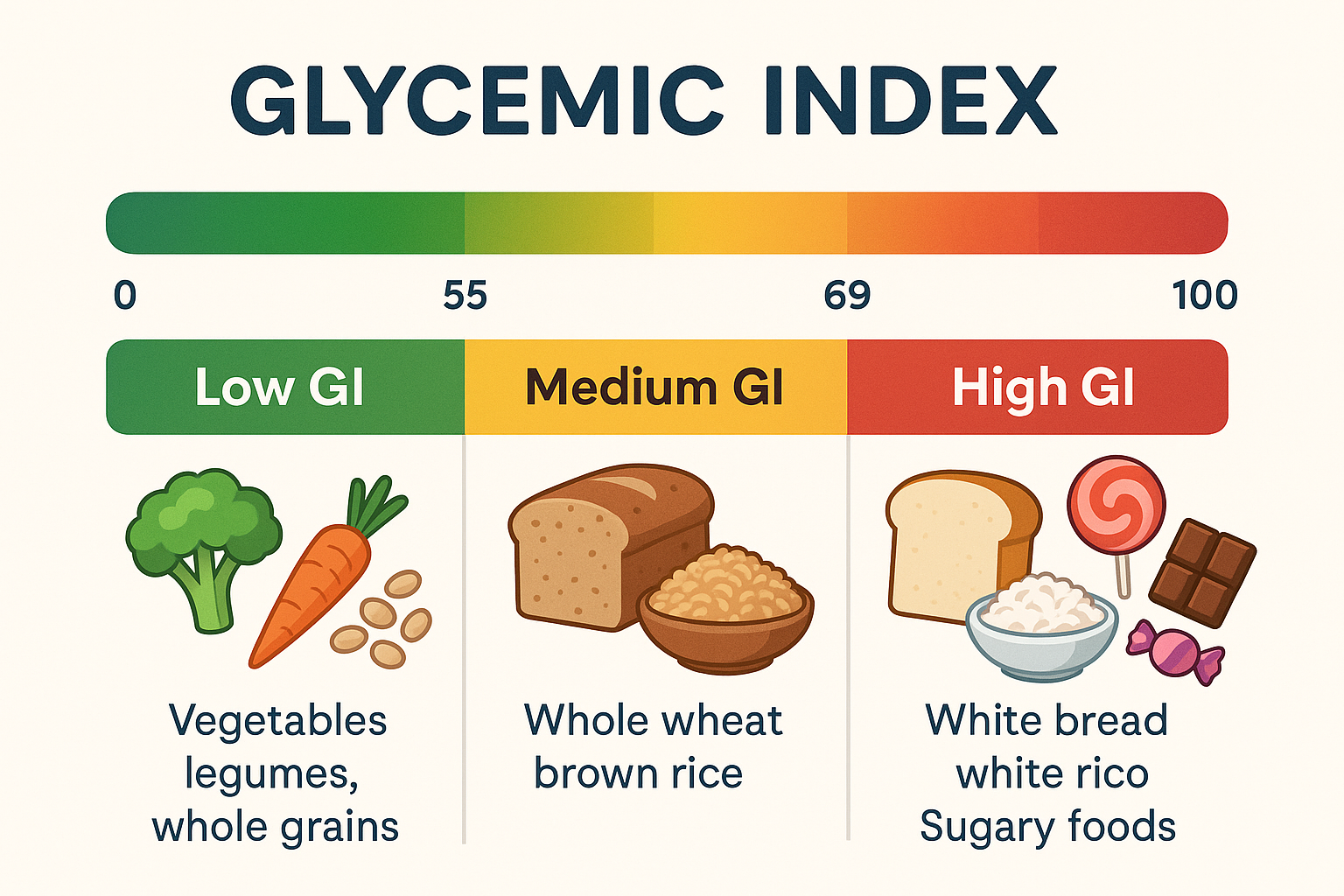 Glycemic index - carbohydrate counting for diabetics